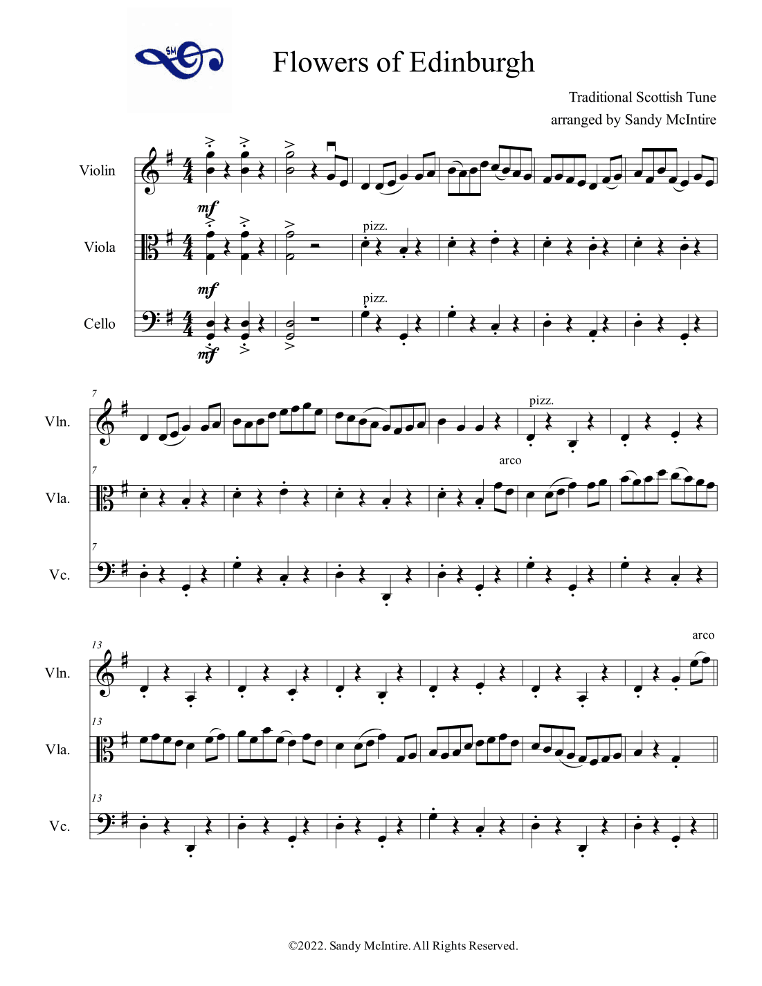 Flowers of Edinburgh (arr. Sandy McIntire)