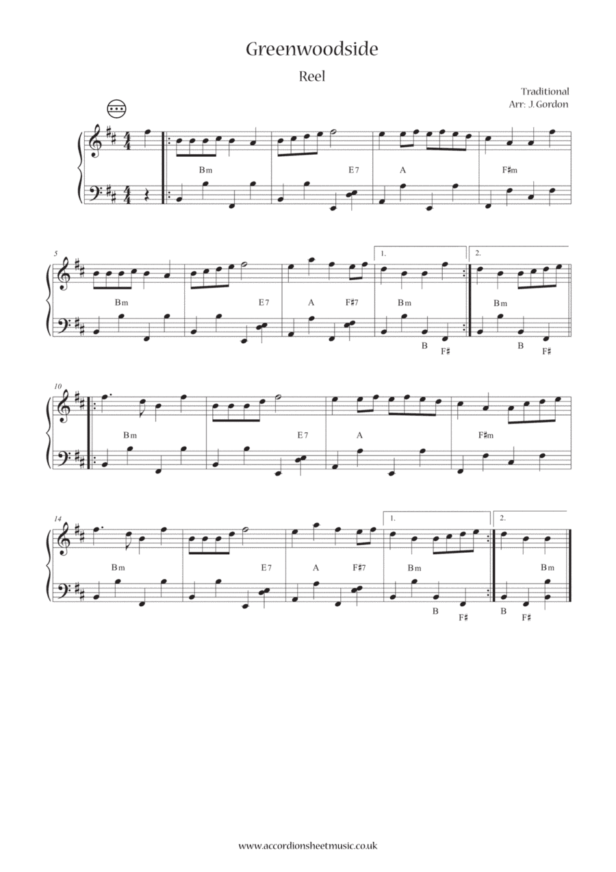 Greenwoodside (arr. Julia Gordon)