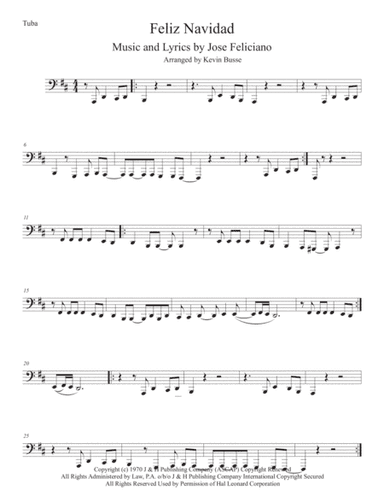 Feliz Navidad (arr. Kevin Busse)