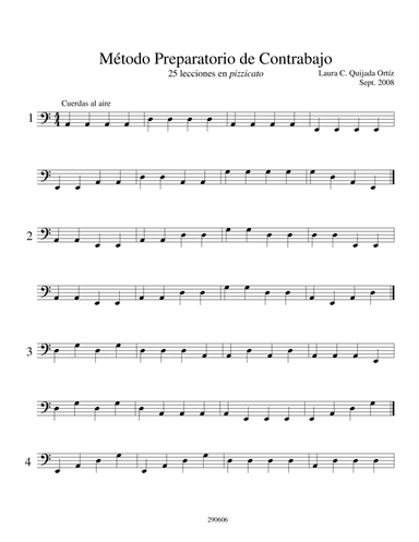 25 Double Bass Pizzicato Lessons for Beginners.