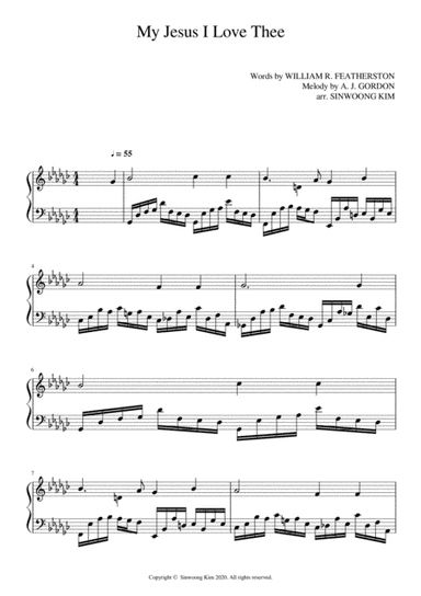 My Jesus I Love Thee (Piano Solo in Gb Major) (arr. Sinwoong Kim)