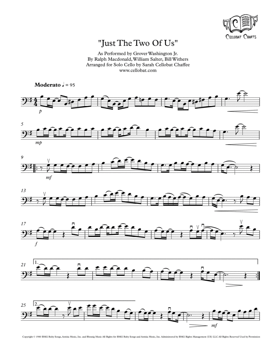 Just The Two Of Us (arr. Sarah Cellobat Chaffee)