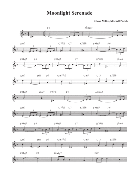 Moonlight Serenade (arr. David M Fagnant)