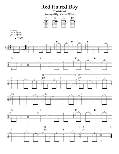 Red Haired Boy (arr. Zander Wyatt)