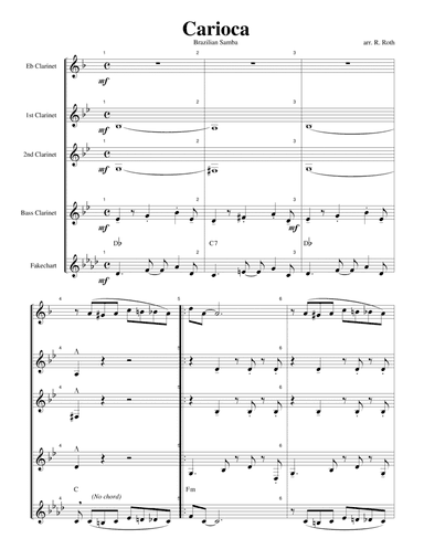 The Carioca (arr. R G Roth)