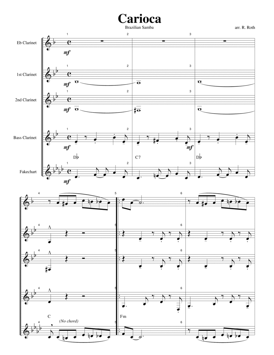 The Carioca (arr. R G Roth)