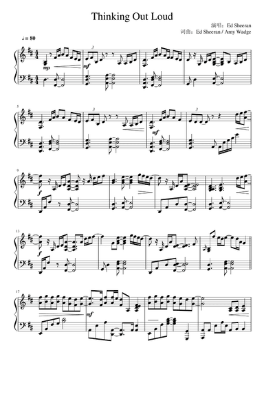 Thinking Out Loud (arr. Ed Sheeran)