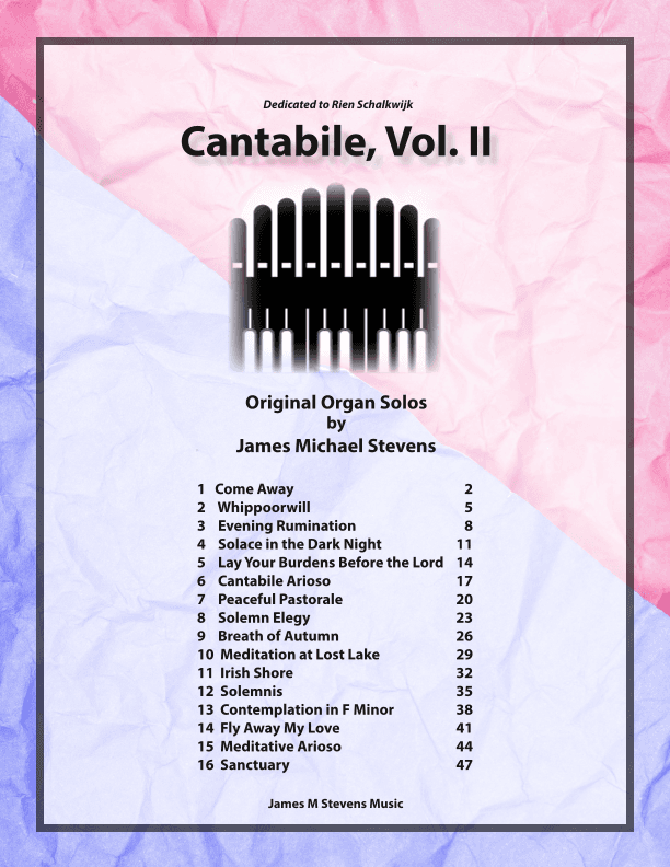 Cantabile, Vol. II Organ Book