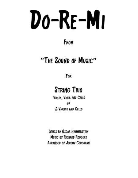 Do-Re-Mi (arr. Jeremy Corcoran)