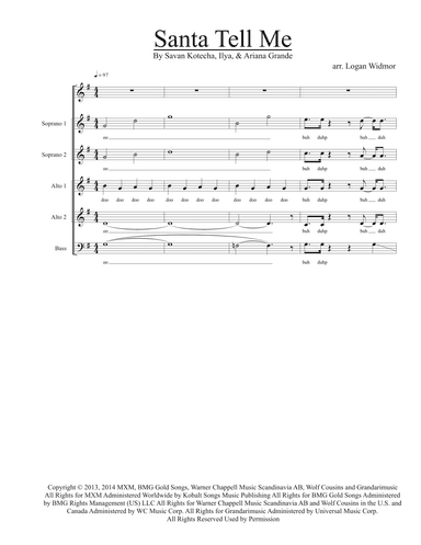 Santa Tell Me (arr. Logan Widmor)