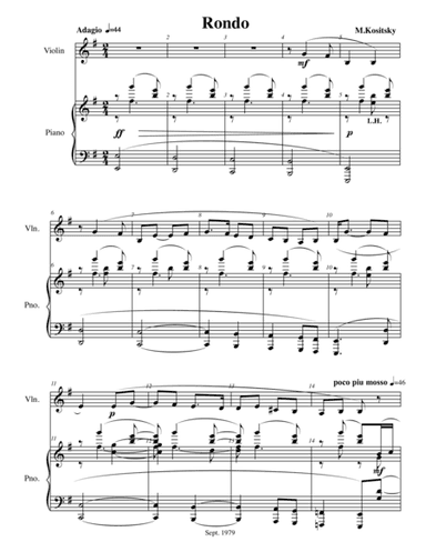 Rondo for Violin and Piano