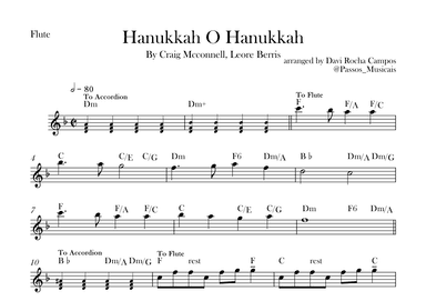 Hanukkah O Hanukkah (arr. Davi Rocha Campos)