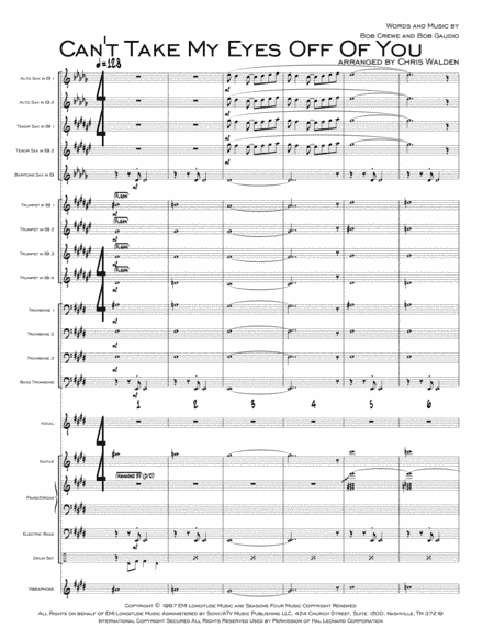 Can't Take My Eyes Off Of You (arr. Chris Walden)