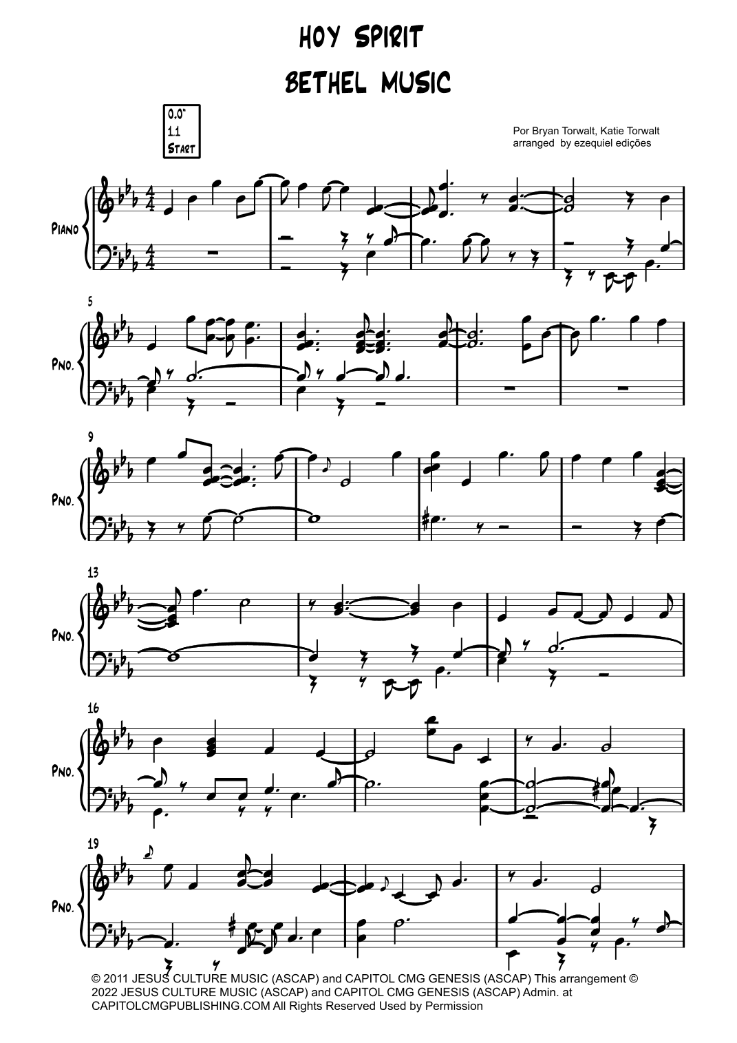 Holy Spirit (arr. by Ezequiel zeferino edição)