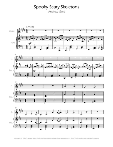 Spooky Scary Skeletons (arr. Ygor Nunes)