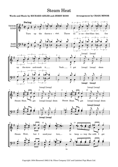 Steam Heat (arr. Craig Minor)