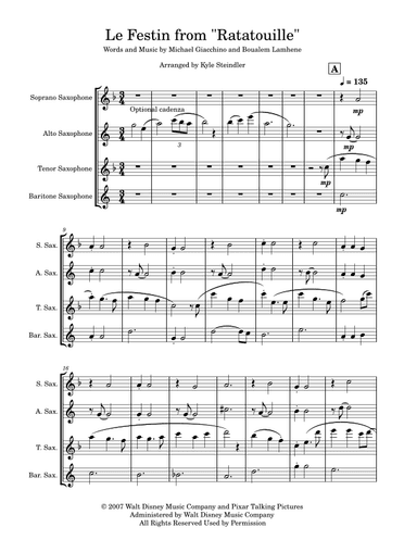 Le Festin (arr. Kyle Steindler)
