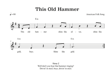 This Old Hammer (arr. Riverside Guitar School)