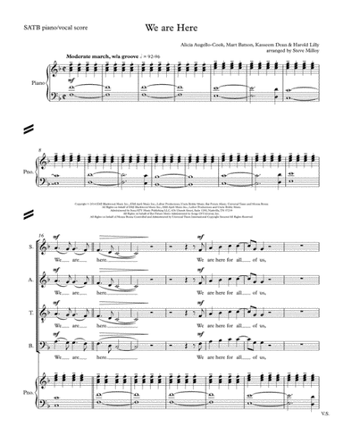 We Are Here (arr. Steve Milloy)