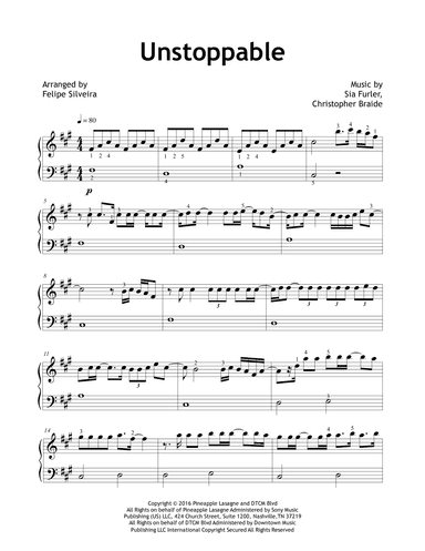 Unstoppable (arr. Felipe Silveira)