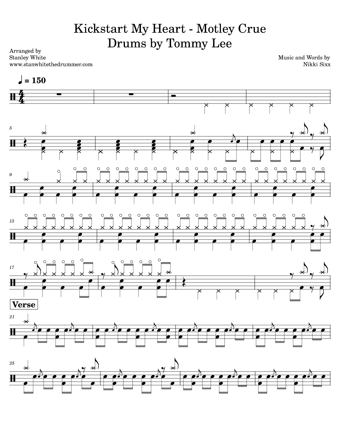 Kickstart My Heart (arr. Stanley White)