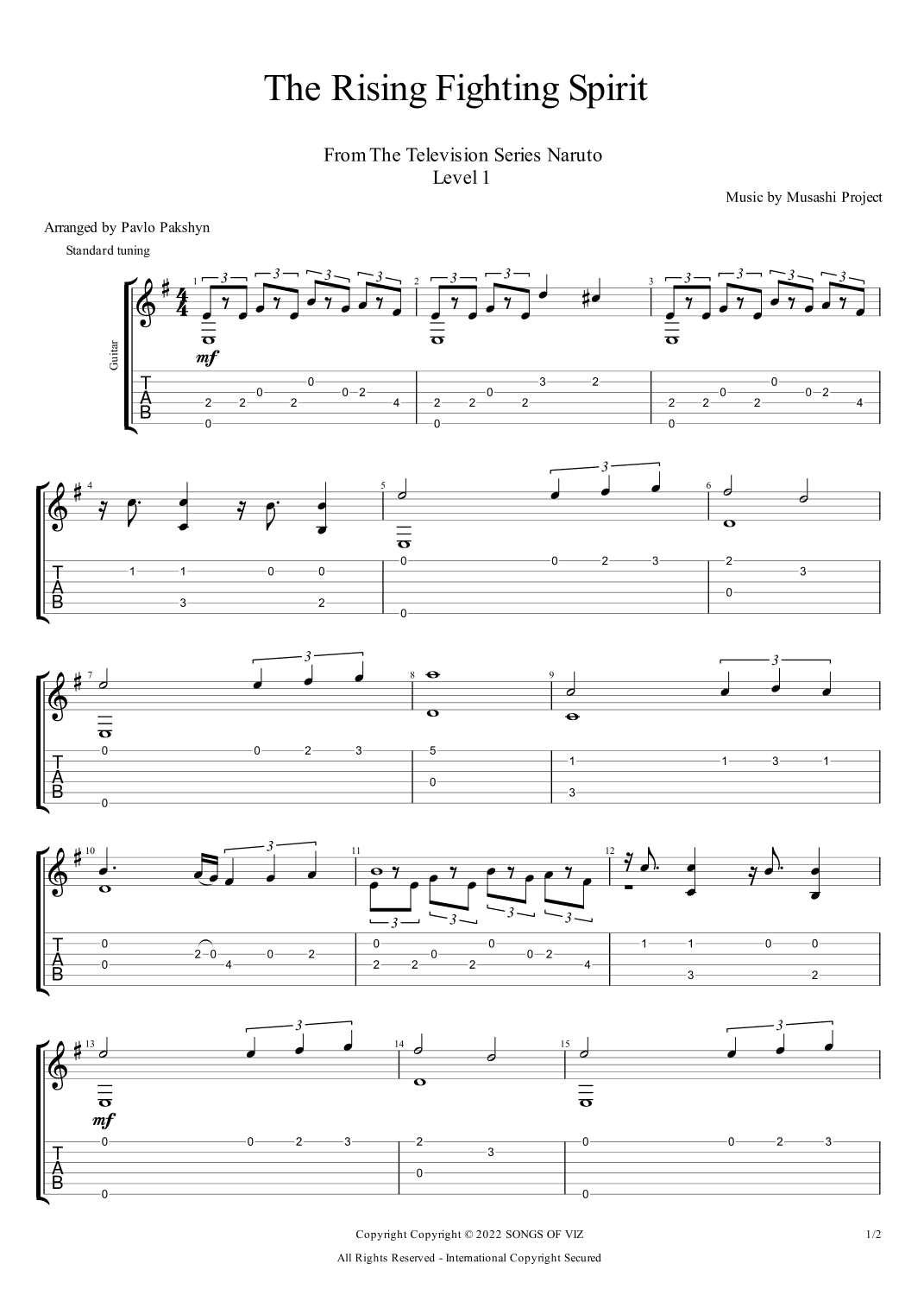 The Rising Fighting Spirit (arr. Pavlo Pakshyn)