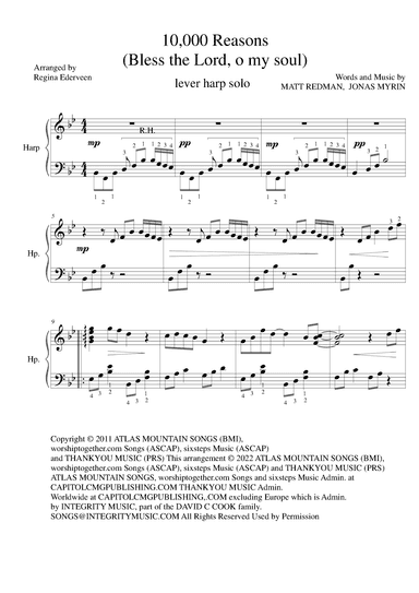 10,000 Reasons (bless The Lord) (arr. Regina Ederveen)