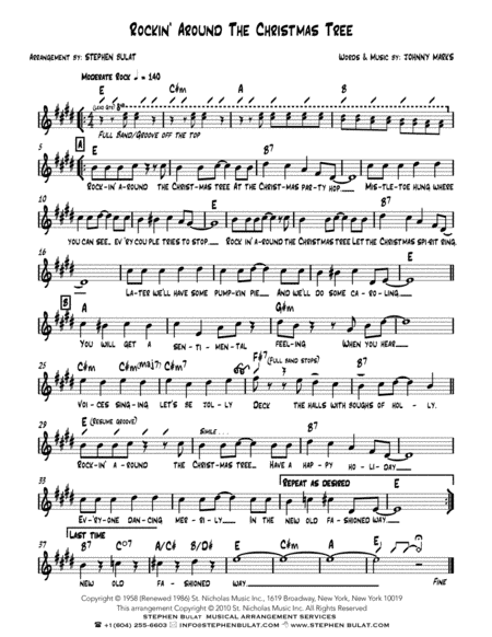 Rockin' Around The Christmas Tree (arr. Stephen Bulat)