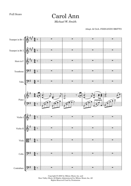 Carol Ann (arr. Fernando Britto)