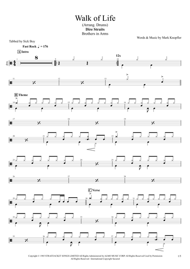 Walk Of Life (arr. Sick Boy)