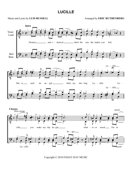 Lucille (arr. Eric Ruthenberg)