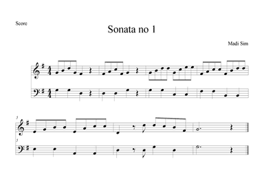 Sonata no 1
