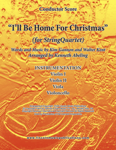 I'll Be Home For Christmas (arr. Kenneth Abeling)