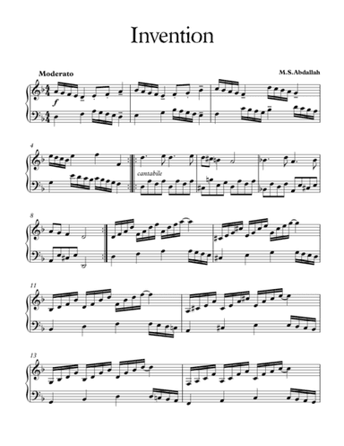 Op.1 No.5: Invention