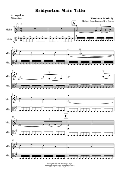 Bridgerton Main Title (arr. Flávio Ageu)