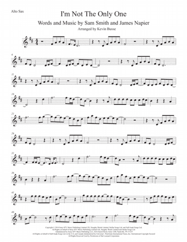 I'm Not The Only One (arr. Kevin Busse)