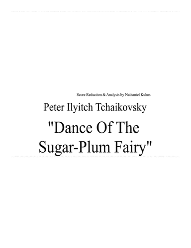 "Dance of the Sugar-Plum Fairy" score reduction (arr. NMK Music)