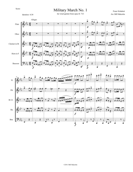 Military March No. 1 (arr. Bill Malcolm)