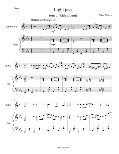 Mike Witkerk - Light jazz (Bb Clarinet and Piano)