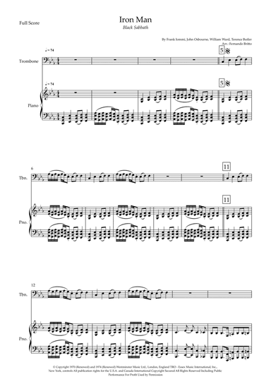 Iron Man (arr. Fernando Britto)