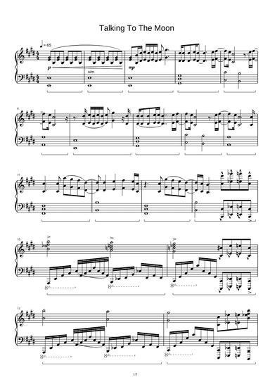Talking To The Moon (arr. Bruno Mars)