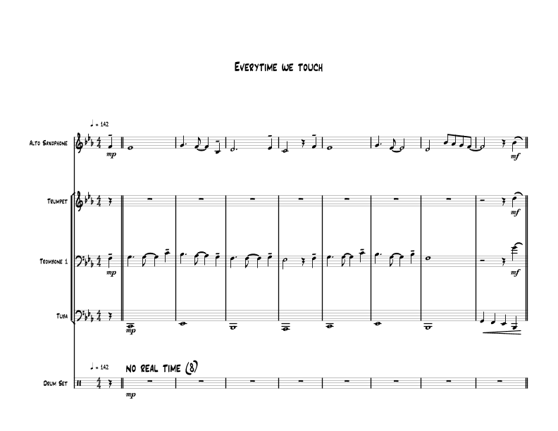 Everytime We Touch (arr. Joseph Ricard)