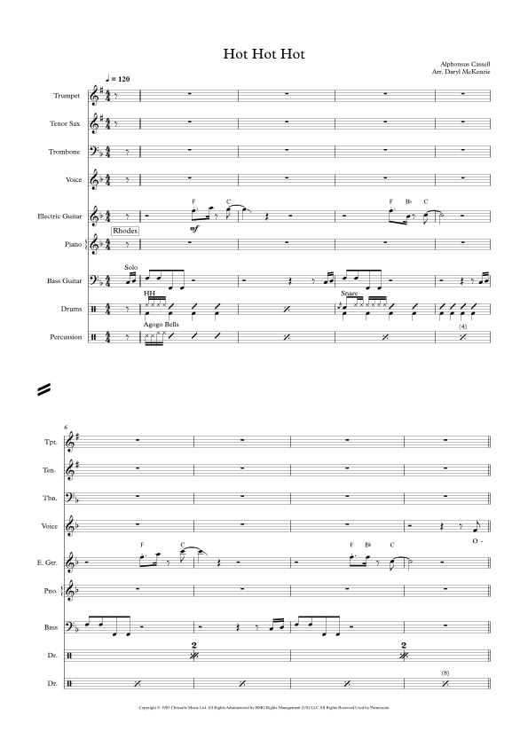 Hot Hot Hot (arr. Daryl McKenzie)