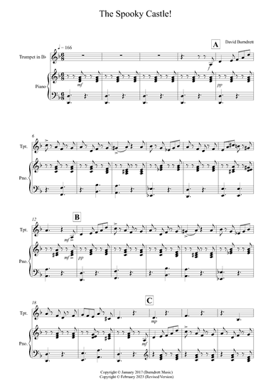 The Spooky Castle! for Trumpet and Piano