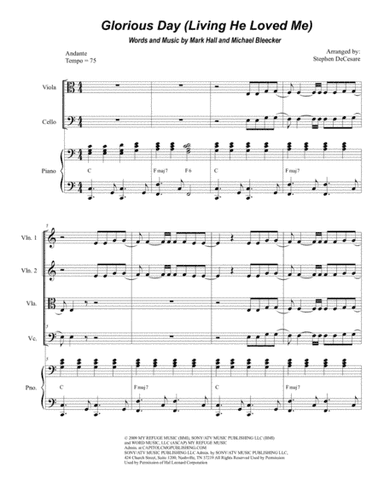 Glorious Day (Living He Loved Me) (arr. Stephen DeCesare)
