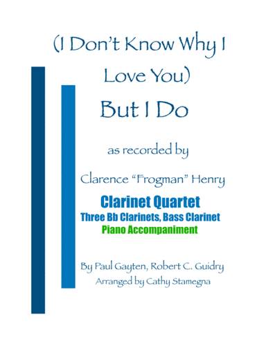 But I Do (i Don't Know Why) (arr. Cathy Stamegna)