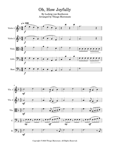 Oh, How Joyfully (arr. Thiago Marconato)