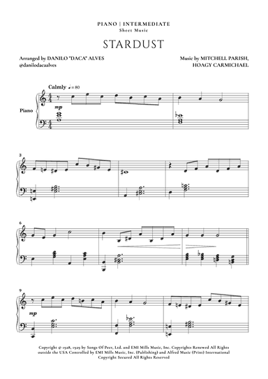 Stardust (arr. Danilo "Daca" Alves)