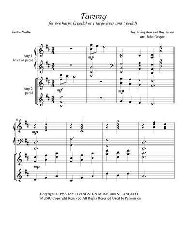 Tammy (arr. John A. Gaspar)