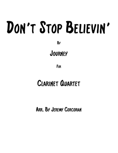 Don't Stop Believin' (arr. Jeremy Corcoran)